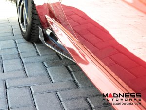 Alfa Romeo 4C Carbon Fiber Side Skirt Set - Shark Fin - w/ Alfa Romeo Logo
